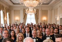 I stood beside my father on my wedding day, smiling proudly—until my husband’s family stepped forward and humiliated him in front of everyone. “A man like you doesn’t belong here,” they sneered. My father lowered his eyes, but I saw the pain he tried to hide. I stayed silent for a moment… because they had no idea what I was about to reveal.