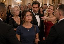 I was just a delivery girl when Marcus Cole’s billionaire family decided I was too poor to love him. His sister humiliated me, his mother offered me $100,000 to disappear, and his CFO destroyed my reputation. Then, at a glittering gala, Vanessa ordered, “Security, remove the delivery girl.” I walked toward the stage instead and whispered, “You should have checked whose name was on the evidence.” Seconds later, the screen behind me changed everything…