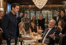 After seven years of silence, my parents invited me to dinner to “bring the family back together.” When I arrived, fourteen relatives were already eating king crab, Wagyu beef, and drinking a $900 bottle of wine. Then Dad leaned back and smiled. “You’re paying, right?” Everyone laughed. I called the waiter over and whispered one sentence. He nodded. Five minutes later, nobody at that table was laughing anymore.