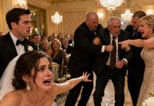 On the happiest day of my life, two security guards seized my father and dragged him away from the head table. “A poor man like you doesn’t belong beside our family,” my mother-in-law sneered as the guests laughed. I stood frozen—until Dad calmly pulled a document from his jacket. “Before you throw me out,” he said, “perhaps you should learn who owns this entire estate.” Then every light in the ballroom suddenly went dark…