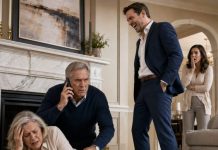 My son-in-law shoved my wife so hard she struck her head on the marble fireplace—then he actually laughed. I called 911, knelt beside her, and made one more call. “Activate our plan now.” He stared at me and asked, “What plan?” I said nothing. Twenty-four hours later, his company access was gone, his financial authority was frozen, and the evidence he thought we’d never find was sitting in front of the board.