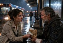 I gave a bleeding beggar my last twenty dollars because I thought he had nothing. Hours later, he stepped from my company’s private elevator in a tailored suit and said, “My name is Elias Vale—the billionaire founder they tried to murder.” My ex-fiancé turned white, but the real shock came when Elias pointed at him and whispered, “Mara, the man who framed you also arranged my death…”