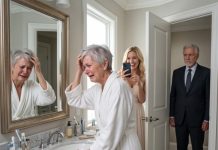They laughed when my wife walked into the wedding wearing a scarf over her shaved head. They called it “just family fun.” They never noticed that I stopped defending myself and started preparing. Days later, when the truth about their financial schemes and cruel behavior came out, my daughter-in-law stared at me in fear and asked, “How long have you known?” I smiled and answered, “Long enough to let you destroy yourself.”