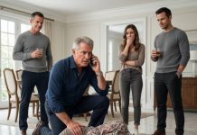 My son-in-law deliberately tripped my wife and watched her head slam against the marble floor. As blood spread beneath her silver hair, he laughed, “She should watch where she’s going.” I called 911, then made a second call and said only four words: “Activate our plan now.” Forty-eight hours later, his accounts were frozen, his home was locked—and he finally learned who had been recording him.