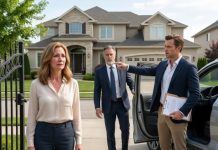 I drove into my driveway and found my wife standing outside with a suitcase. My son pointed at her and said, “Dad gave me this house. Mom has to leave.” I almost believed him—until I noticed the deed carrying my forged signature. I smiled and carried my wife inside. “Don’t worry,” I whispered. “By tomorrow, the person who forged this will wish they had never touched my name.”