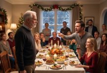They believed humiliating me at Christmas would finally give them complete control of the house and my money. Instead, their lawyer discovered the deed was still mine—and my attorney uncovered seventy-four thousand dollars my son had secretly taken from an account I funded. When I placed the evidence on the dining table, his face turned white. “Dad, we can fix this,” he whispered. But I had already decided the price of betrayal.