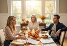 On Thanksgiving, my daughter-in-law spread documents across my table. “We’ve decided how to divide your house, savings, and truck,” she said. My son nodded, “Just do what she says, Mom.” I smiled, picked up my phone, and called my attorney. “Activate everything.” By Thursday, they were pounding on my locked front door, screaming, “Mom, what did you do?” They had no idea what I had already protected.