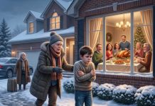 I arrived on Thanksgiving expecting turkey and laughter—but instead, I found my eight-year-old grandson shivering outside in the snow with only one sock. “Aunt Vanessa said I ruined Thanksgiving because I asked where Mom used to sit,” he whispered. When my son warned, “Take him, and don’t expect our help,” I smiled. They had forgotten one thing—the house they were celebrating in still belonged to me.
