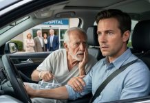 Everyone in my wife’s family suddenly became “too busy” to pick up my father-in-law after his hospital discharge. I drove 230 kilometers for him. The moment he got into my car, he grabbed my arm and whispered, “Don’t take me home. Drive to a lawyer.” I thought he was scared of his children. Then he showed me the documents—and I realized they had planned to make me the criminal.