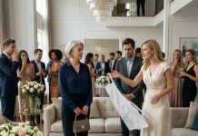 At my son’s housewarming party, I arrived with a $250,000 check hidden inside my purse. When I asked where to sit, my daughter-in-law laughed and said, “Those chairs are expensive. You’ll get them dirty.” Then she threw me an apron. “This suits you better.” My son asked me not to cause trouble, so I quietly left. Days later, their humiliating video went viral—and the bank discovered my forged signature.