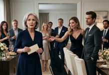I arrived at my son’s housewarming party carrying a $250,000 check. When I asked where to sit, my daughter-in-law laughed, “Those chairs are expensive. You’ll stain them,” then threw me an apron and said, “This suits you better.” My son told me to help the caterers. I quietly put the check back in my purse and left—but their security camera had recorded everything.