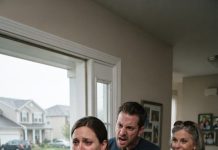 “Here’s fifteen bucks—take a cab to the county clinic and deliver your kid alone, because I’m driving mom to her cruise!” my husband yelled, tossing two crumpled bills at my nine-month pregnant belly. My mother-in-law smirked, pointing toward the door. I said nothing. I walked out and hailed a cab, but the hospital was never my destination. I went straight to the downtown bank to foreclose on their entire world.