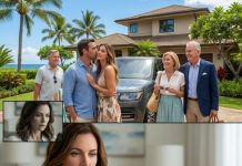 My husband told me he was exhausted from work. Thirty seconds later, I saw a deleted photo of him in Maui—kissing his mistress beside my vacation house, with his parents smiling behind them. I called my caretaker. “Change every lock tomorrow morning.” He hesitated. “What about their luggage?” I smiled. “Leave it inside.” By lunchtime, my husband was screaming outside my gate—and his credit card was almost maxed out.