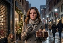 “Should I bring chocolate cake or apple pie for Christmas?” I asked my mother. She went silent before whispering, “Oh… we celebrated yesterday.” Then Dad took the phone and said, “Everything is easier when you’re not here.” I stared at the cake in my hands, then noticed a homeless little girl nearby. I gave it to her and asked, “Do you want to change your life?” Ten hours later, Mom screamed.