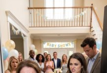 I stood in the doorway holding the gift I had saved months to buy when my daughter-in-law blocked me with a disgusted look. “Don’t come in. You’re filthy, and I won’t let you embarrass us at my baby’s party.” Then she shoved me back into the hallway as the guests watched. I wiped my tears and smiled. She had no idea whose name was on the deed to the house where she was celebrating.