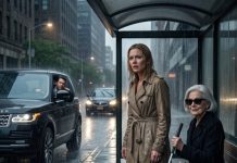 He left me soaking wet with no phone, no purse, and one final insult: “Learn your lesson.” I did—but not the lesson he expected. The blind woman sitting beside me turned out to be the most powerful investor in the city, and by sunrise she knew every lie my husband had told to win her contract. When he hissed, “You’re destroying me,” I placed the divorce papers down and whispered, “No. I just stopped saving you.”