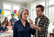 The moment my son-in-law grabbed my wrist, I knew something was terribly wrong. “Don’t drink that,” he whispered, staring at my glass. Twenty minutes later, my granddaughter collapsed, the birthday party erupted into chaos, and someone desperately tried to make the evidence disappear. They thought I was an old woman they could manipulate. What they didn’t know was that I had already uncovered a secret they would do anything to keep buried…