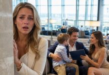 My husband kissed me goodbye and said he’d be in london for a week. Two hours later, my flight was canceled, so i walked into the airport lounge. He was sitting there with another woman and a little boy who called him “dad.” I hid behind a wall and listened. Then the woman handed him a document with my name on it…