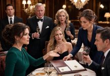 My husband served me divorce papers between the soup and dessert. His parents applauded while his mistress sat in my chair. “You’ll leave with nothing,” he said. I signed, folded the papers, and asked the waiter for one more plate. Then my lawyer joined us and placed the ownership documents beside his wineglass.