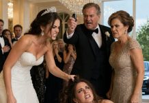 At my sister’s wedding, my dad announced that my brand-new car was her wedding gift in front of all the guests. I stood up and said, “no.” Furious, my sister grabbed my hair and slammed me to the floor. As my parents defended her, i looked them in the eye and said, “you’ll regret this.” Only thirty minutes later, their world fell apart…