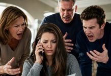 At 1:07 a.m., my mother screamed, “Your brother is in the ER. Send $50,000 now or his blood is on your hands.” I asked for the hospital name. She went silent. Twenty minutes after I refused, two cops knocked on my door because my parents had reported me as violent and unstable. Then my phone lit up with a photo of my “dying” brother holding champagne inside a casino. That was when I stopped being their daughter—and started building their case.