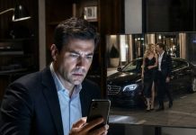 At 9:18 P.M., my wife texted, “Car trouble—waiting for help.” I stared at the hotel security feed showing her stepping out of my business partner’s Mercedes and typed back, “Oh, you mean the car parked under Daniel’s hotel reservation?” Three dots appeared. Then vanished. Seconds later, she called, shaking. “Evan… what did you do?” I smiled. She still thought the affair was the worst thing I had discovered.