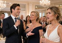 I thought the biggest surprise at my wedding would be seeing my fiancé waiting at the altar. Instead, he raised his champagne glass and announced, “Mom, after tomorrow, Claire’s house is yours.” Everyone applauded while I stood frozen. Then his mother leaned toward me and whispered, “Don’t embarrass him. Just sign the papers.” I smiled back—because they had no idea who actually controlled the deed.