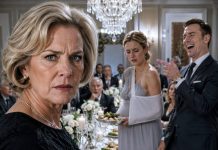 I walked into my pregnant daughter’s elegant dinner party and found her serving her husband’s VIP guests with one arm trapped in a sling—while he laughed openly about being the reason she was hurt. He thought I was just his quiet, harmless mother-in-law, but he had no idea I controlled enough votes inside his company to destroy the promotion he was bragging about before the night was over.