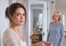My mother-in-law whipped the heavy house keys across my cheek after I told her she could no longer enter our bedroom without permission. “This is my son’s house,” she snapped. A red mark appeared beside my eye. I picked up the keys and calmly held them out. “Then these won’t help you.” That afternoon, a locksmith changed every lock—under the name printed alone on the deed: mine.