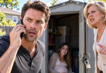 I Returned from My Business Trip Two Days Early and Found My Wife, Four Months Pregnant, Locked Inside a Storage Shed Without Food for Three Days. My Mother Shouted, “I Was Only Teaching Her a Lesson.” I Didn’t Argue. I Pulled Out My Phone and Called 911, Never Imagining What the Police Would Discover After Breaking the Padlock.