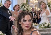 AT VANESSA’S WEDDING, MY FATHER SHOVED ME. I STUMBLED INTO THE FOUNTAIN. MY SAVED-FOR NAVY DRESS WAS SOAKED AND RUINED. THEN THE GUESTS LAUGHED, MY MOTHER CLAPPED ONCE. I DIDN’T GET MAD. A QUIETER DECISION WAS MADE.