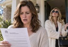 I found a foreclosure notice taped to the door of the house I had paid off six years ago. When I confronted my sister, she casually poured herself wine and said, “Then sell the house, Claire. You live alone anyway.” She had forged my signature on an $800,000 loan—and thought I was too weak to fight back. What she didn’t know was that my security camera had recorded every word…
