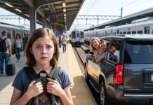 “We’re your parents,” my mother whispered through her tears. I looked at her and remembered the empty train platform, the locked car door, and the laughter fading into traffic. “You were my parents at the station,” I said quietly. “You chose to leave me there.” Then I stood and walked away. Years later, I returned to that same station—not as the abandoned child they left behind, but as someone they could never control again.