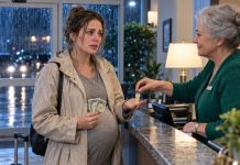 At 1:07 a.m., eight months pregnant and bleeding, I walked into a motel with my two children and exactly two dollars. The clerk took one look at my bruises and whispered, “Room Seven.” When my husband arrived carrying roses and ordered her to hand me over, she smiled and pressed a hidden alarm. He thought I had escaped with nothing—but inside my daughter’s stuffed rabbit was the evidence that could bury him.