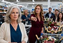 At the supermarket checkout, my daughter shoved three overflowing carts toward me and smiled. “Pay, Mom. It’s the least you can do for living with us.” I closed my wallet and walked away while everyone stared. That night, I canceled every bill I had been paying for her house. Then she called and whispered, “You still don’t know what we did with your apartment money.” What she didn’t know was that I had spent thirty-one years tracing fraud.