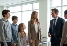 My husband smirked across the courtroom. “Choose one of our three sons.” Everyone waited for me to break. Instead, I took my daughter’s hand and said, “No one.” The room erupted in laughter—until my attorney stood and placed a file on the table. My husband’s smile vanished. “What’s that?” he whispered. I looked at him calmly. “The reason you should have never asked me to choose.”