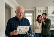 My son had been missing for 57 days when I found a child’s drawing hidden inside his hockey helmet. On the back, he had written, “They know about him.” Then I heard my daughter whisper, “Dad must never know about Noah, or we lose Liam’s entire share.” I stood frozen in the hallway. They thought I was grieving and powerless. They had no idea I had already started recording.
