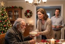 I watched my former daughter-in-law brag to the guests, completely certain she had won. She had taken the money, stolen the company, and convinced everyone my son was gone forever. Then she mocked me: “Still hiding behind your dead son?” I leaned closer and whispered, “You should be careful what you say tonight.” Moments later, my grandson pointed across the ballroom. “Dad!” Her smile vanished. She had no idea the police were already holding my evidence.