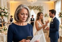 “My mother comes first. You’re not part of the family we’re building.” My daughter-in-law’s message hit harder than any insult. I stared at the $92,000 wedding bill I had been paying, then calmly called the coordinator. “Stop every payment under my name.” Hours later, my phone exploded. “You can’t do this!” she screamed. I simply replied, “You removed me from the family. I removed myself from the bill.”