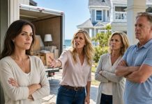 My mother called the night I moved into my beach house and said, “Give Claire the master bedroom. She has children. You don’t need it.” Then my sister texted, “We’ll be there at 10 with the moving truck.” I replied, “Perfect.” At 9:55, two sheriff’s cruisers were already parked outside—and I was standing on the porch holding a letter from our dead aunt that could destroy them both.