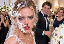 On my wedding day my husband slammed my face into our wedding cake. I realized “I leave now… or I may never leave alive”. What I did next left the entire room “in dead silence…”